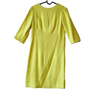 Vintage 50s 60s Yellow Dress Size Small 34" Bust Rockabilly